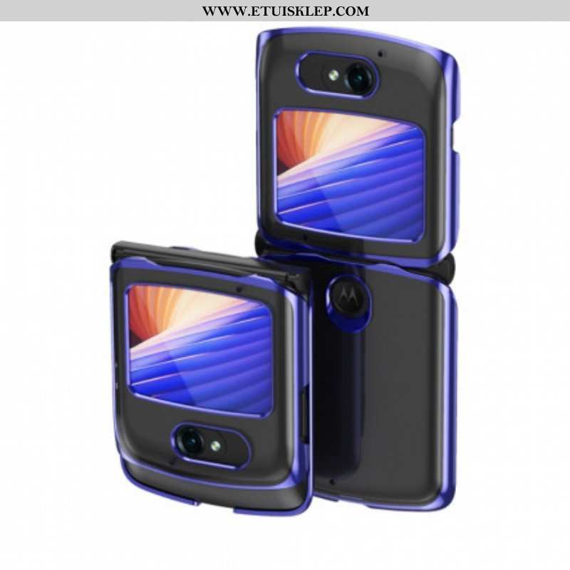 Etui do Motorola Razr 5G Krawędzie W Stylu Metalu